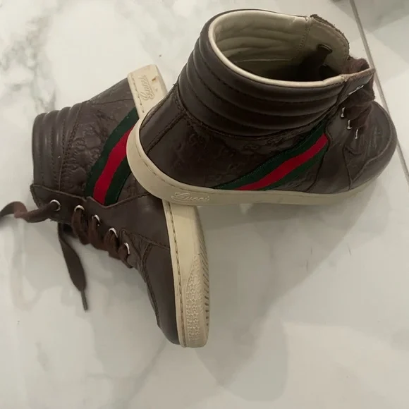 Gucci Brown Guccissima Leather kids Shoes